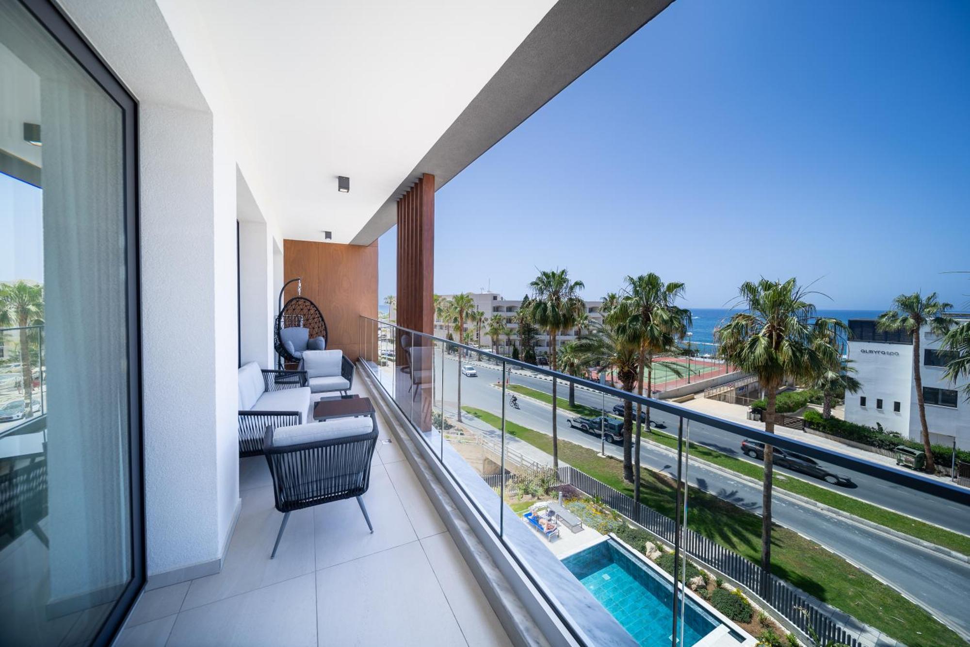 Waterside Sea View Apartments Paphos Luaran gambar